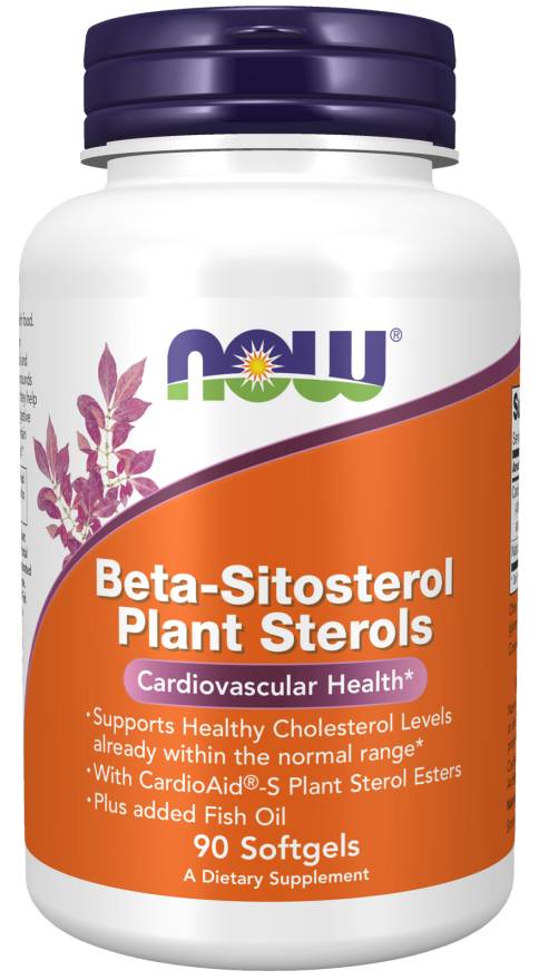 NOW: BETA-SITOSTEROL PLANT STEROLS With FISH OIL 90 SOFTGELS
