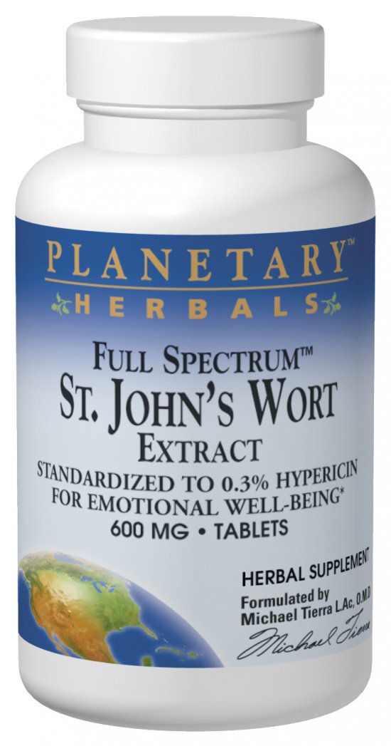 PLANETARY HERBALS: Full Spectrum St. John's Wort Extract 30 tabs