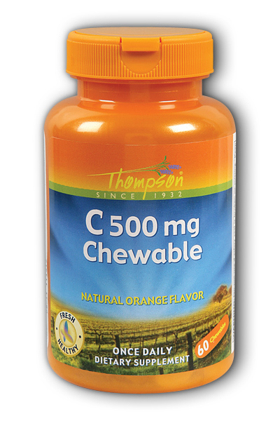 Thompson Nutritional: C 500 Orange Chewable 60ct 500mg
