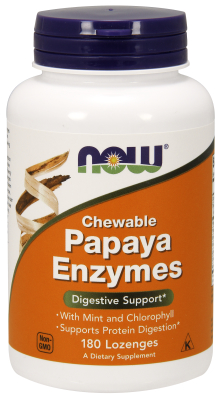 NOW: Papaya Enzyme Lozenges 180 Chewable Tablets