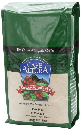 Cafe Altura: COFFEE ORGANIC WHOLE BEAN DARK 1 LB x 5 bags
