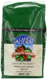 COFFEE ORGANIC WHOLE BEAN REGULAR,DECF 1 LB x 5 bags from Cafe Altura