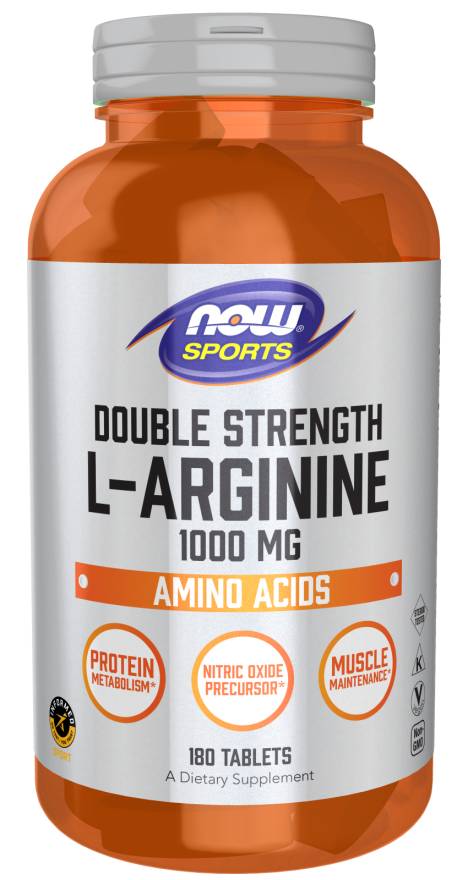 NOW: L-Arginine 1000mg Double Strength 180 Tabs