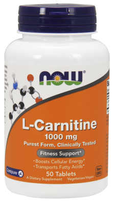 NOW: L-Carnitine Tartrate 1000mg 50 Tabs