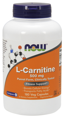 NOW: CARNITINE (L) 500mg 180 caps