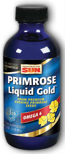 HEALTH FROM THE SUN: Evening Primrose Oil Liquid Gold Hexane Free 4 ounce