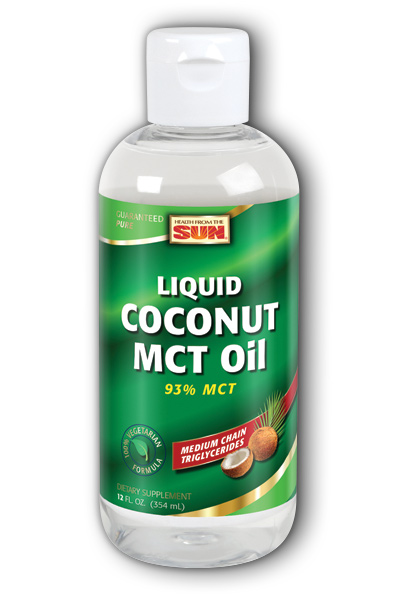 Health From The Sun: Coconut Liquid MCT Oil 12 oz Oil