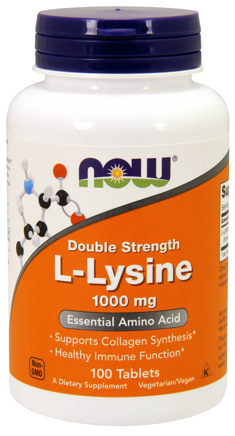 NOW: L-Lysine 1000mg Double Strength 250 Tabs