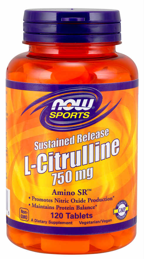NOW: L-Citrulline 750mg Sustained Release 120 Tablets