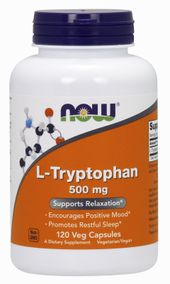 NOW: L-Tryptophan 500 mg 120 Vcaps