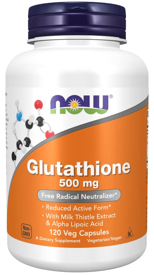 NOW: Glutathione 500 mg 120 Veg Caps