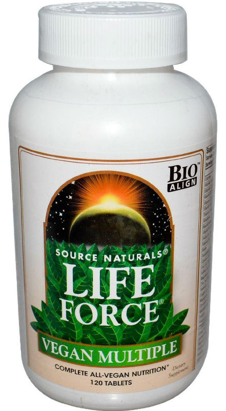 Life Force Vegan Multiple With Iron, 120 Tabs