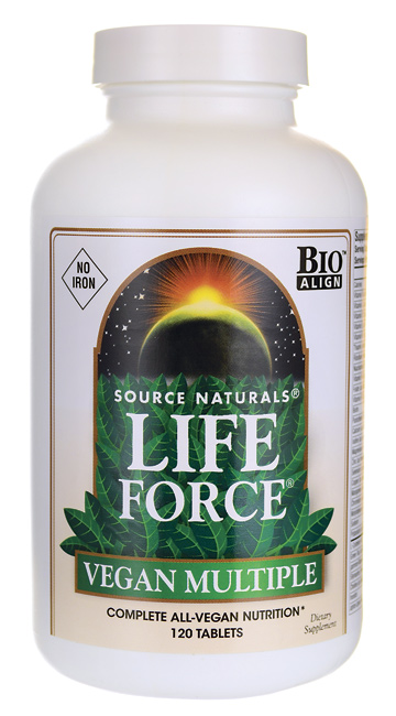 Source Naturals: Life Force Vegan Multiple No Iron 120 Tabs