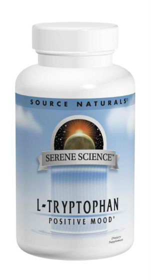 SOURCE NATURALS: L-Tryptophan 500 mg Serene Science Label 60 capsules