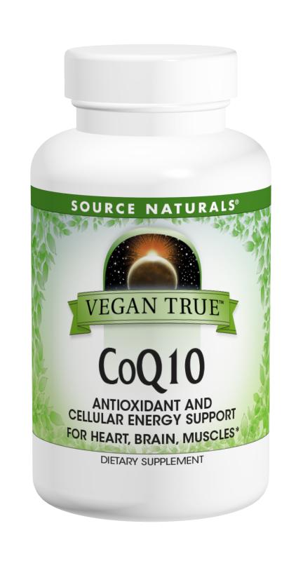 SOURCE NATURALS: Vegan True CoQ10 100mg 30 softgel vegi
