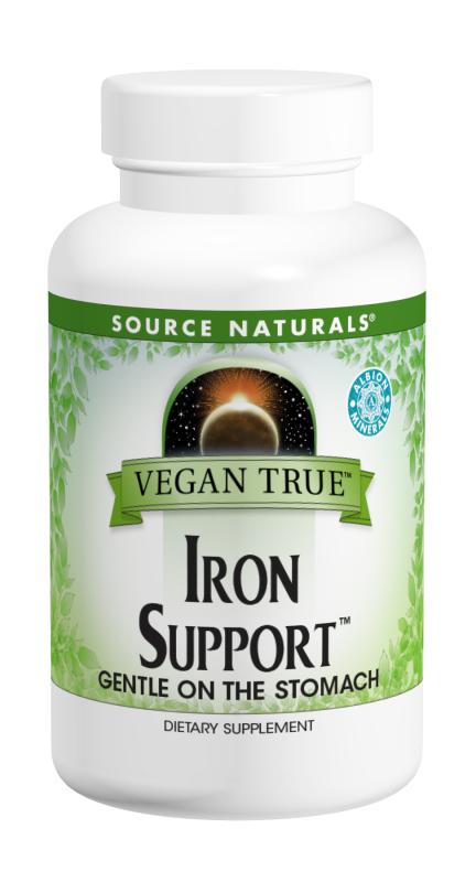 SOURCE NATURALS: Vegan True Iron Support 180 tablet