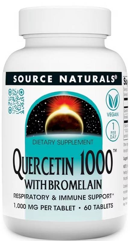 Source Naturals: Quercetin 1000 with Bromelain 60 Tabs