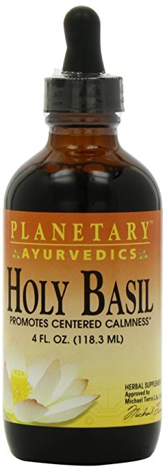 PLANETARY HERBALS: Holy Basil Liquid Extract Ayurvedic 4 fl oz