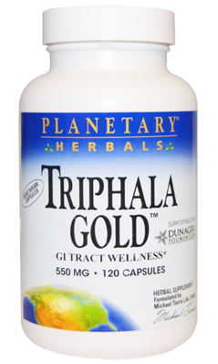 PLANETARY HERBALS: TRIPHALA GOLD 550MG VEGI CAP 1