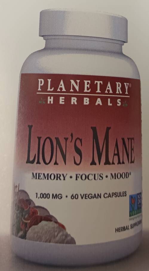 Planetary Herbals: Lion's Mane 1000mg 30 Vegan Caps