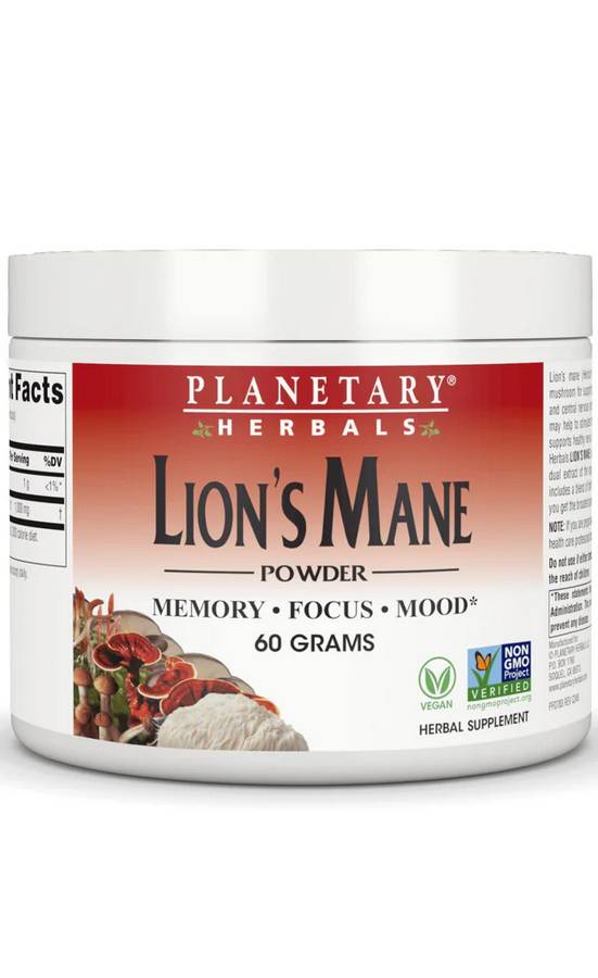 PLANETARY HERBALS: Lion's Mane 60 GM POWDER