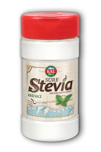 Kal: Sure Stevia Extract Powder 3.5 oz