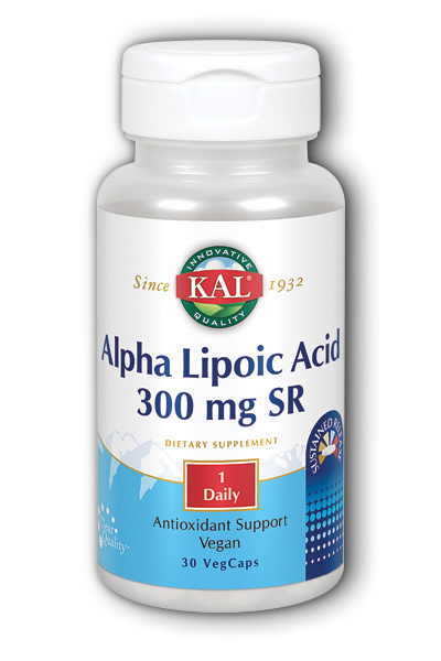 Kal: Alpha Lipoic Acid 300 mg Time Release 30ct 300mg