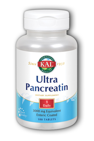 Ultra Pancreatin 100ct 750mg from Kal