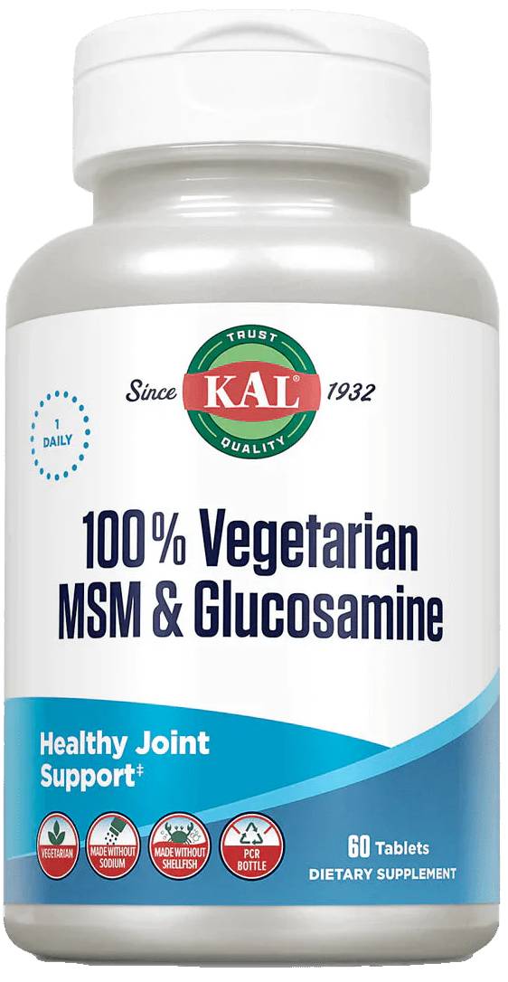 Kal: Vegetarian MSM and Glucosamine 60ct