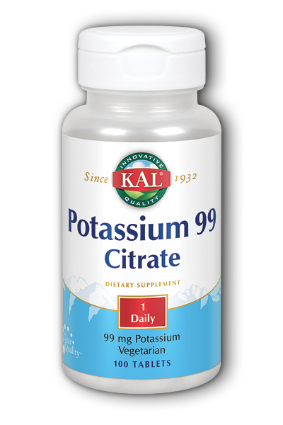 Kal: Potassium 99 Citrate 100ct