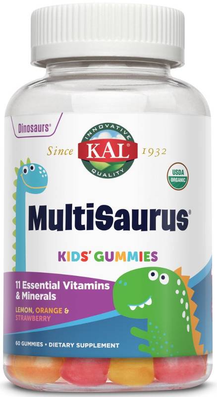 Kal: MultiSaurus Kids Gummies Organic 60ct
