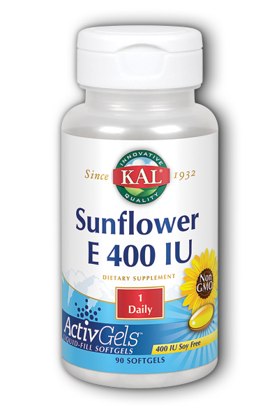 KAL: E 400IU D-alpha (From Sunflower) 90 Softgels