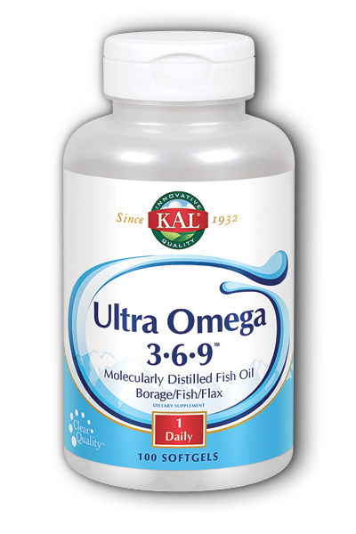 Kal: Ultra Omega 3-6-9 100ct 1200mg