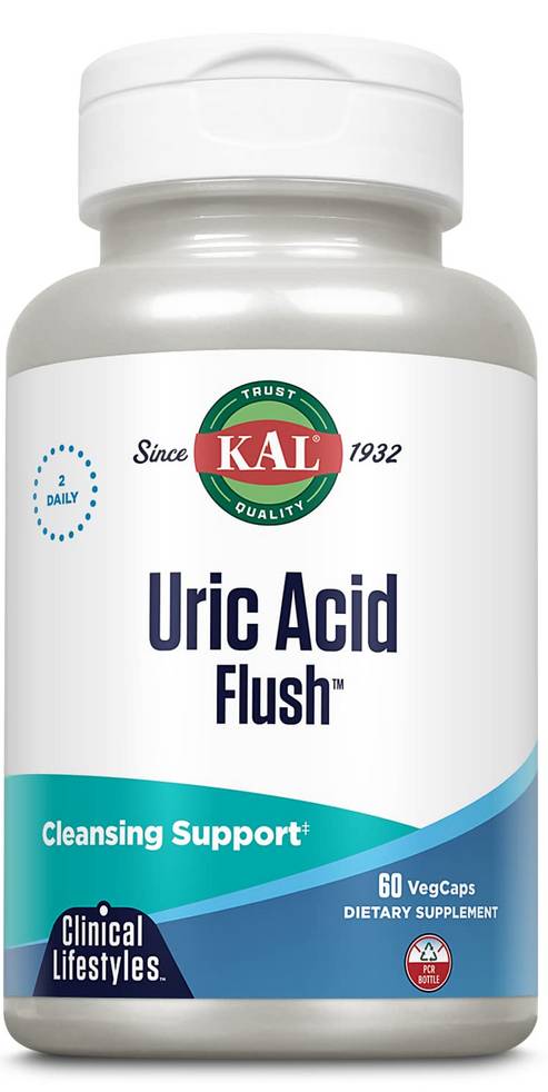 Kal: Uric Acid Flush Veg Cap (Btl-Plastic) 60ct