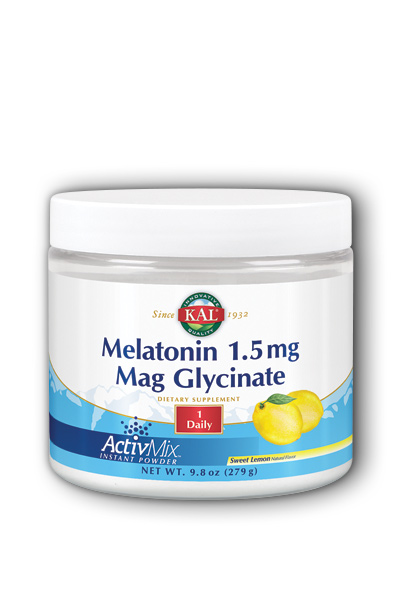 KAL: Melatonin Mag Glycinate ActivMix (Lemon) 9.8 oz Pwd