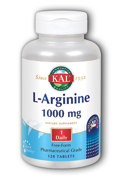 KAL: L-Arginine Sustained Release 120 Tabs