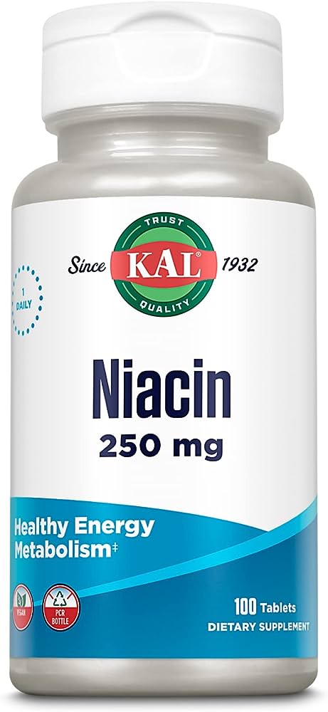 Kal: Niacin 250 mg 100 ct Tablet