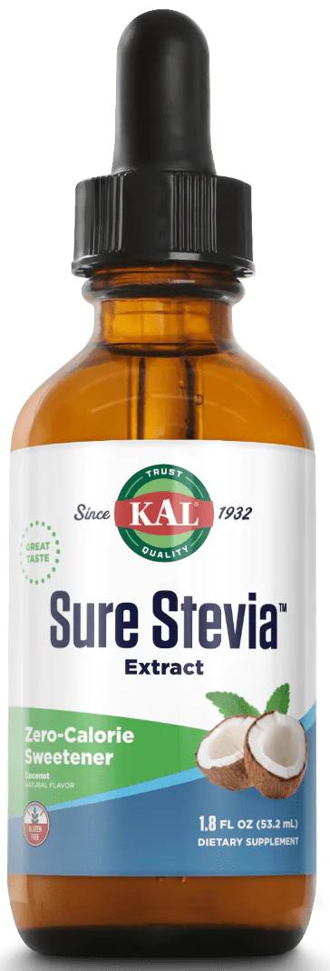 KAL: Sure Stevia Extract Coconut 1.8 oz Liquid