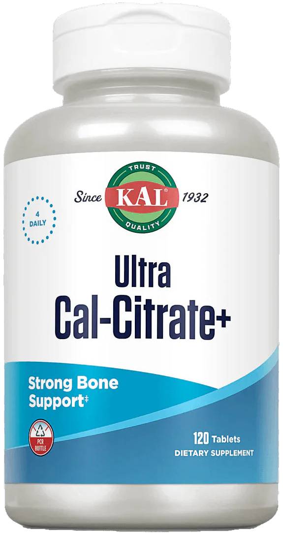KAL: Cal Citrate  w/K-2 Ultra 1000mg/45mcg 120 ct