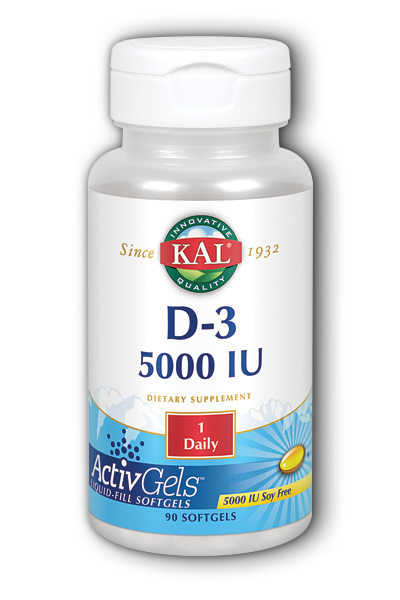 KAL: Ultra D-3 ActiveGels (5000 iu) 90 ct Sg