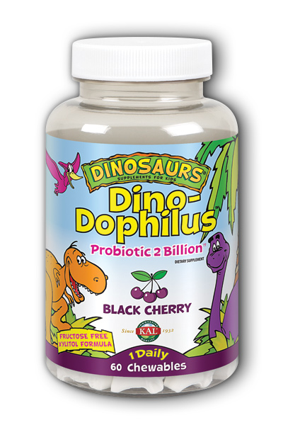 DinoDophilus Chewable Black Cherry 2bil Dietary Supplement