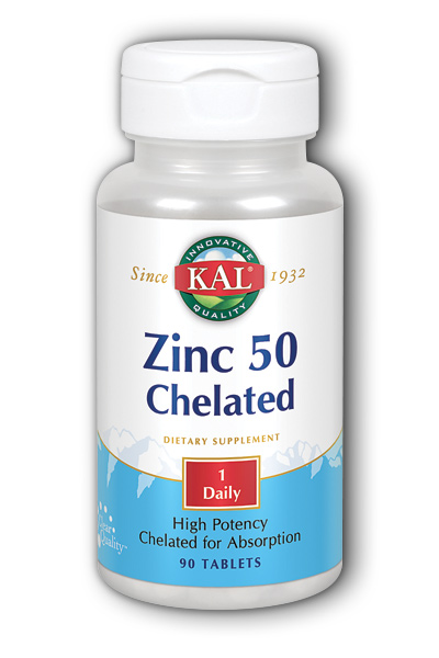 KAL: Zinc 50 Chelated 50 mg 90 ct