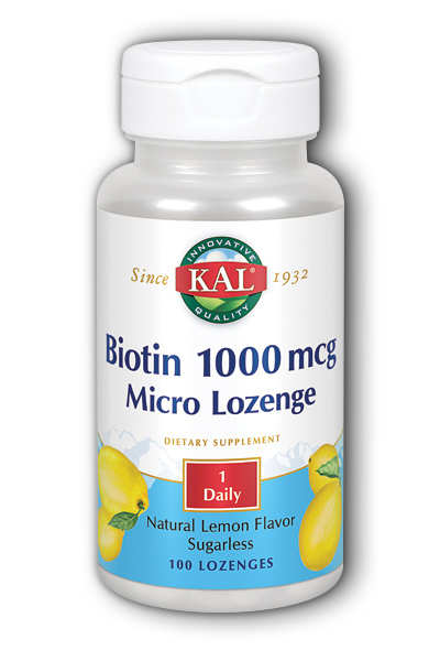 Kal: Biotin 1000 100ct 1000mcg