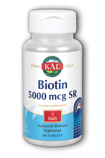 Biotin 5000mcg, 60ct
