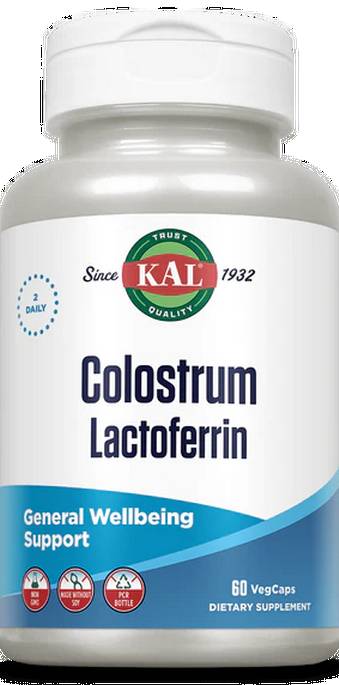 Kal: Colostrum Plus Lactoferrin 60ct