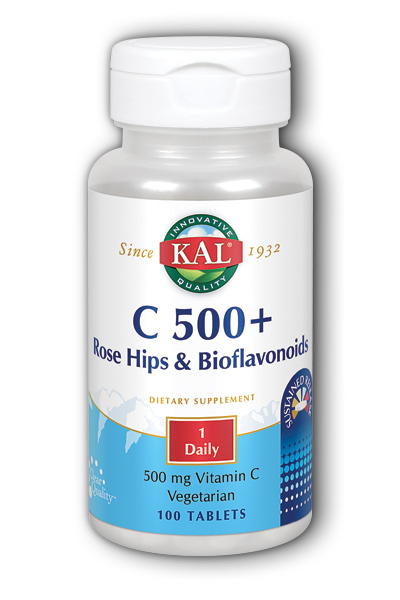 Kal: C-500 With RH & Bioflavonoids Sustained Release 100ct 500mg