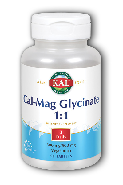 Kal: Cal Mag Glycinate 1-to-1 90ct