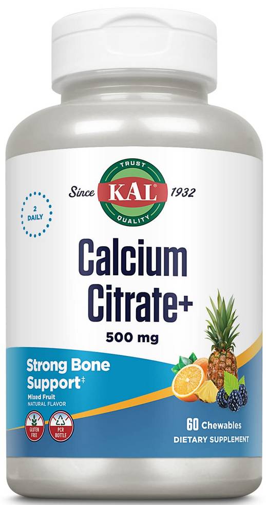 Kal: Calcium Citrate Chewable 60ct