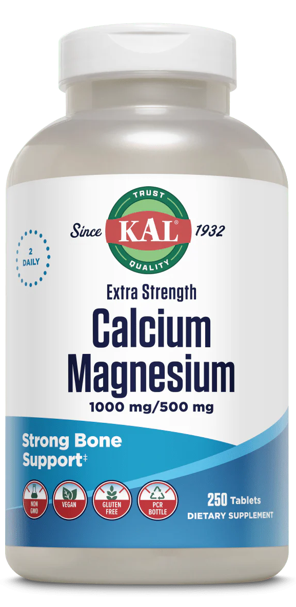 Kal: Extra Strength Calcium Plus Magnesium 250ct