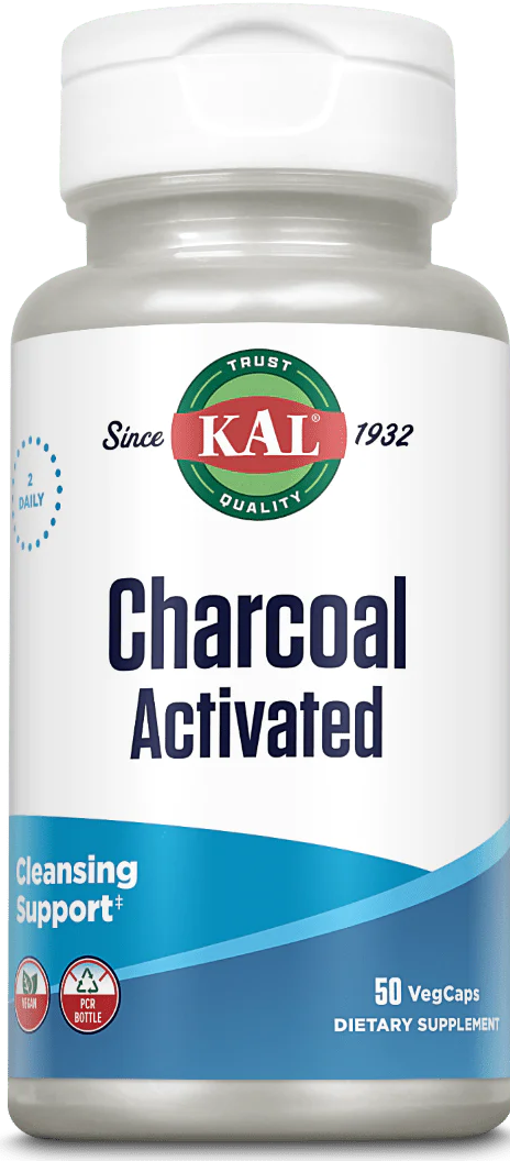 Kal: Charcoal Activated 50ct 260mg